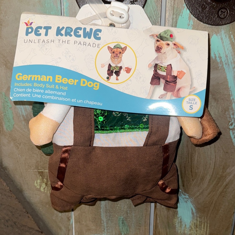 KREWE German Beer Dog Outfit - Brown and Green